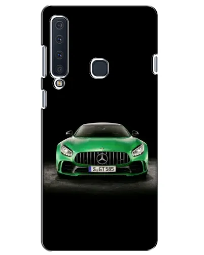 Чехол для Samsung Galaxy A9 2018 (A920) с картинкой «Mercedes — неоновый лого»