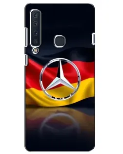 Чехол для Samsung Galaxy A9 2018 (A920) с картинкой «Mercedes — флаг Германии»