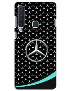 Чехол для Samsung Galaxy A9 2018 (A920) с картинкой «Mercedes — бирюзовый акцент»
