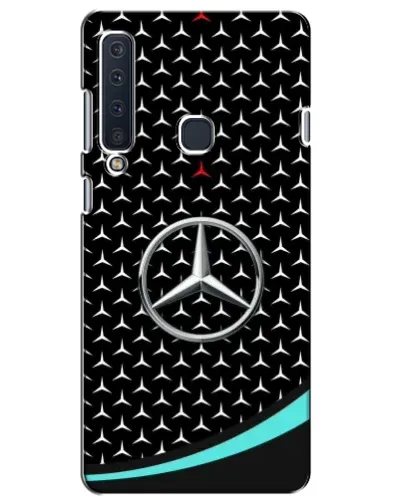 Чехол для Samsung Galaxy A9 2018 (A920) с картинкой «Mercedes — бирюзовый акцент»