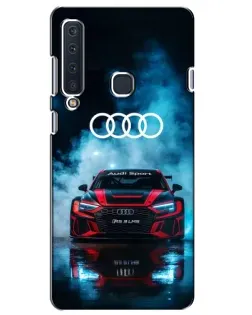 Чехол для Samsung Galaxy A9 2018 (A920) с картинкой «Audi Sport — неон»