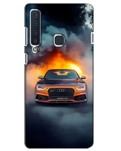 Чехол для Samsung Galaxy A9 2018 (A920) с картинкой «Audi в огненном дыму»