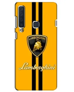 Чохол для Samsung Galaxy A9 2018 (A920) з картинкою «Lamborghini Stripe жовтий»