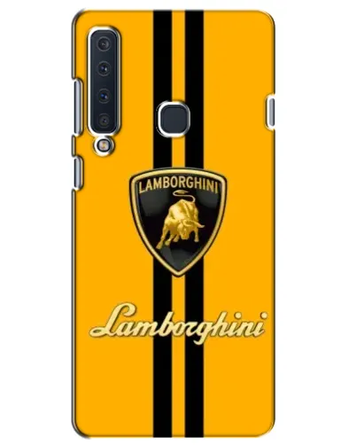 Чехол для Samsung Galaxy A9 2018 (A920) с картинкой «Lamborghini Stripe желтый»