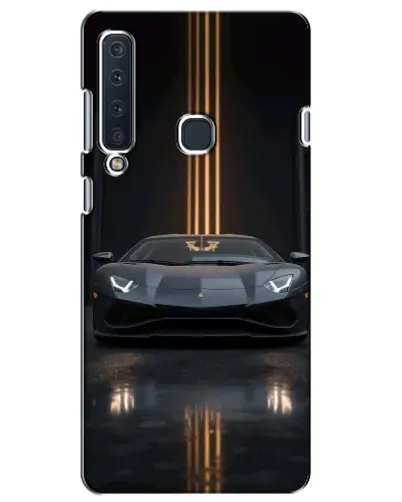 Чехол для Samsung Galaxy A9 2018 (A920) с картинкой «Lamborghini золотые линии»
