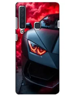 Чехол для Samsung Galaxy A9 2018 (A920) с картинкой «Lamborghini красное сияние»