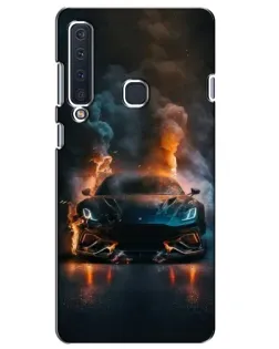 Чехол для Samsung Galaxy A9 2018 (A920) с картинкой «Lamborghini дымная эстетика»