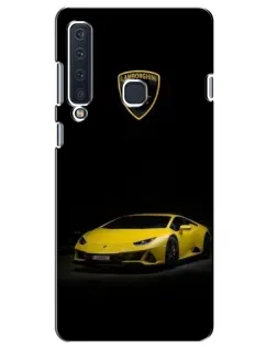 Чехол для Samsung Galaxy A9 2018 (A920) с картинкой «Lamborghini желтый акцент»