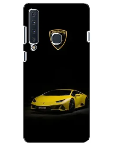 Чехол для Samsung Galaxy A9 2018 (A920) с картинкой «Lamborghini желтый акцент»