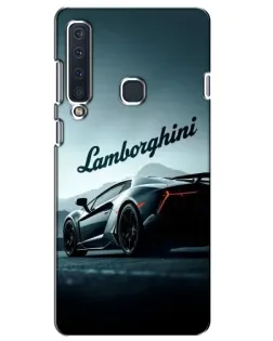 Чехол для Samsung Galaxy A9 2018 (A920) с картинкой «Классическая надпись Lamborghini»