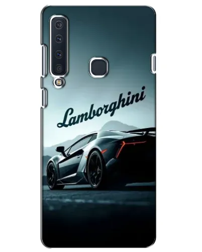 Чехол для Samsung Galaxy A9 2018 (A920) с картинкой «Классическая надпись Lamborghini»