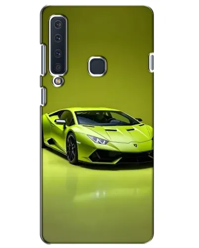 Чехол для Samsung Galaxy A9 2018 (A920) с картинкой «Салатовый Lamborghini Huracan»