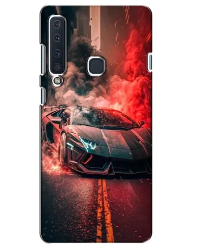 Чехол для Samsung Galaxy A9 2018 (A920) с картинкой «Lamborghini красный дым»