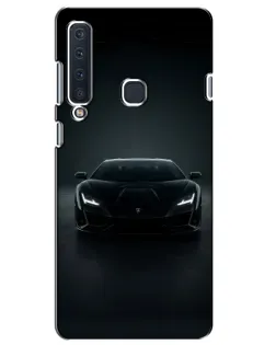 Чехол для Samsung Galaxy A9 2018 (A920) с картинкой «Черный Lamborghini Aventador»