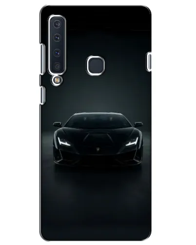 Чехол для Samsung Galaxy A9 2018 (A920) с картинкой «Черный Lamborghini Aventador»