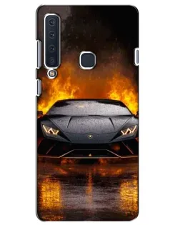 Чехол для Samsung Galaxy A9 2018 (A920) с картинкой «Lamborghini в огне»