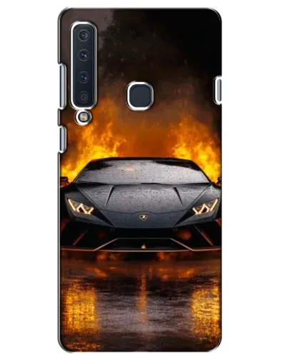 Чехол для Samsung Galaxy A9 2018 (A920) с картинкой «Lamborghini в огне»