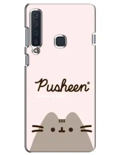 Чехол для Samsung Galaxy A9 2018 (A920) с картинкой «Pusheen логотип»