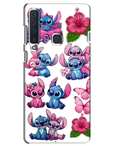 Чехол для Samsung Galaxy A9 2018 (A920) с картинкой «Стикеры Stitch и Angel»