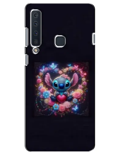 Чехол для Samsung Galaxy A9 2018 (A920) с картинкой «Stitch в цветах»
