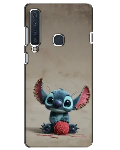 Чехол для Samsung Galaxy A9 2018 (A920) с картинкой «Стич на коричневом фоне»