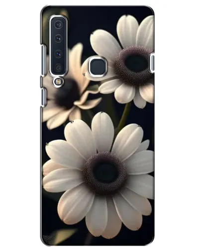 Чехол для Samsung Galaxy A9 2018 (A920) с картинкой «Белые маргаритки макро»