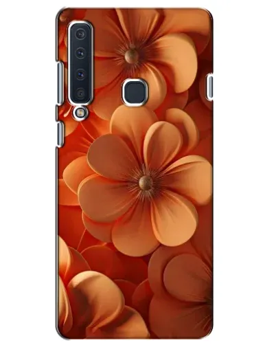 Чехол для Samsung Galaxy A9 2018 (A920) с картинкой «Оранжевый макро цветок»