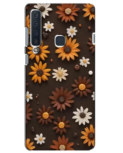 Чехол для Samsung Galaxy A9 2018 (A920) с картинкой «Узор из маленьких подсолнухов»