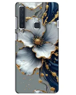 Чехол для Samsung Galaxy A9 2018 (A920) с картинкой «Белый цветок и золотой флюид» Чехол для Samsung Galaxy A9 2018 (A920) с картинкой «Белый цветок и золотой флюид»