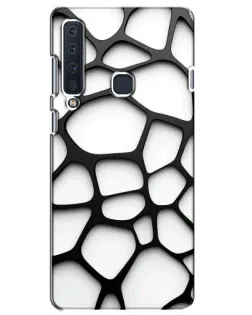 Чохол для Samsung Galaxy A9 2018 (A920) з картинкою «Біла об'ємна сітка»