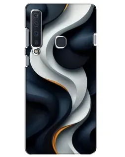 Чохол для Samsung Galaxy A9 2018 (A920) з картинкою «Об'ємні чорно-білі стрічки»