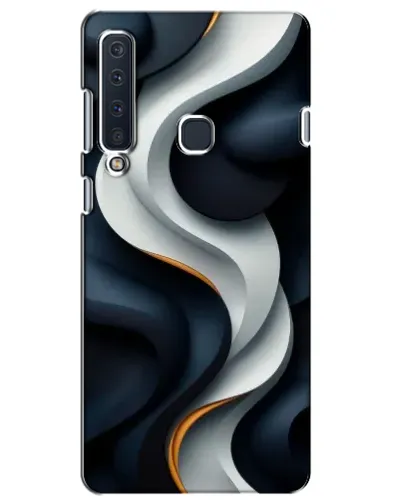 Чехол для Samsung Galaxy A9 2018 (A920) с картинкой «Объемные черно-белые ленты» Чехол для Samsung Galaxy A9 2018 (A920) с картинкой «Объемные черно-белые ленты»