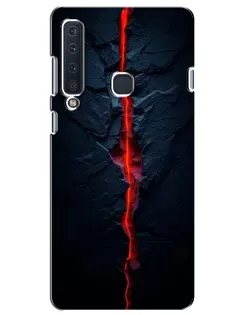 Чехол для Samsung Galaxy A9 2018 (A920) с картинкой «Kрасная лавовая трещина»