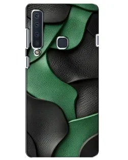 Чехол для Samsung Galaxy A9 2018 (A920) с картинкой «Зеленые кожаные волны»