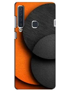 Чехол для Samsung Galaxy A9 2018 (A920) с картинкой «Геометрия оранжевых кругов»