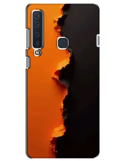 Чехол для Samsung Galaxy A9 2018 (A920) с картинкой «Оранжевый разлом»