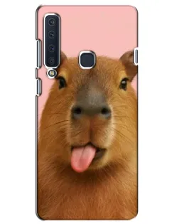 Чехол для Samsung Galaxy A9 2018 (A920) с картинкой «Капибара с языком» Чехол для Samsung Galaxy A9 2018 (A920) с картинкой «Капибара с языком»