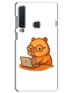 Чехол для Samsung Galaxy A9 2018 (A920) с картинкой «Капибара с ноутбуком» Чехол для Samsung Galaxy A9 2018 (A920) с картинкой «Капибара с ноутбуком»