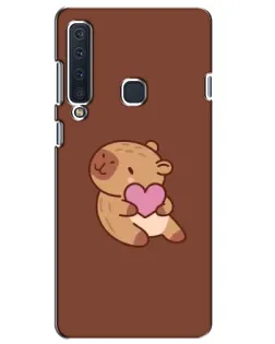Чехол для Samsung Galaxy A9 2018 (A920) с картинкой «Капибара с сердцем» Чехол для Samsung Galaxy A9 2018 (A920) с картинкой «Капибара с сердцем»