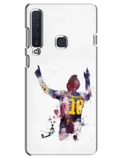 Чехол для Samsung Galaxy A9 2018 (A920) с картинкой «Акварельный Месси Барселона»