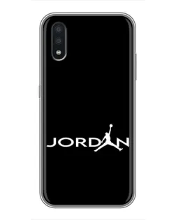 Чехол для Samsung Galaxy A01 Core с картинкой «Jordan White Logo»