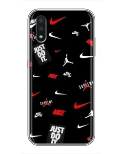 Чехол для Samsung Galaxy A01 Core с картинкой «Nike Mix Pattern»