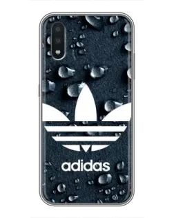 Чехол для Samsung Galaxy A01 Core с картинкой «Adidas Trefoil Blue»