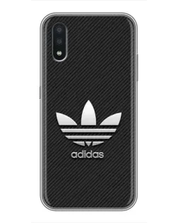 Чехол для Samsung Galaxy A01 Core с картинкой «Adidas Карбоновая текстура»