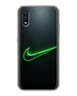 Чохол для Samsung Galaxy A01 Core з картинкою «Неоновий контур Nike»