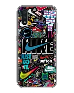 Чехол для Samsung Galaxy A01 Core с картинкой «Яркий коллаж Nike»