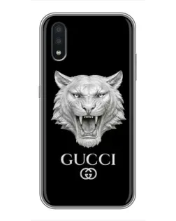 Чохол для Samsung Galaxy A01 Core з картинкою «Gucci — срібний лев»