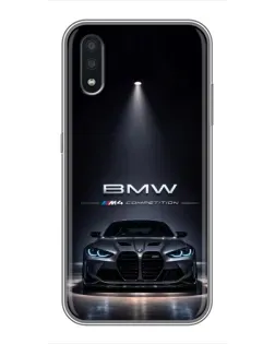 Чохол для Samsung Galaxy A01 Core з картинкою «BMW крізь нічне місто»