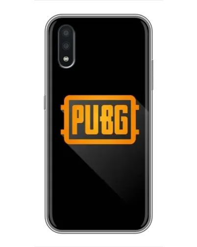 Чохол для Samsung Galaxy A01 Core з картинкою «PUBG — рамка лого»