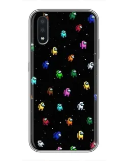 Чехол для Samsung Galaxy A01 Core с картинкой «Экипаж Among Us»
